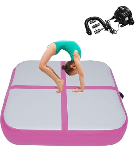 Amazon | エアトラック 体操 エアマット タンブリングマット 正方形 2m